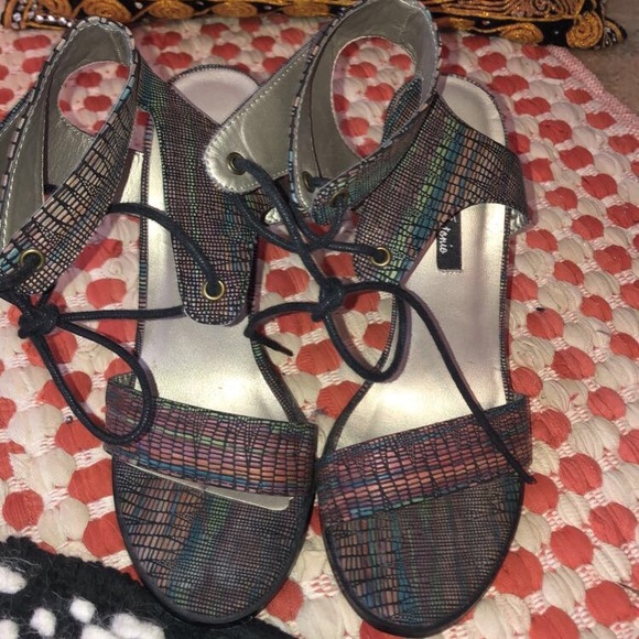 Michael Antonio Snakeskin Heels - Picture 6 of 7